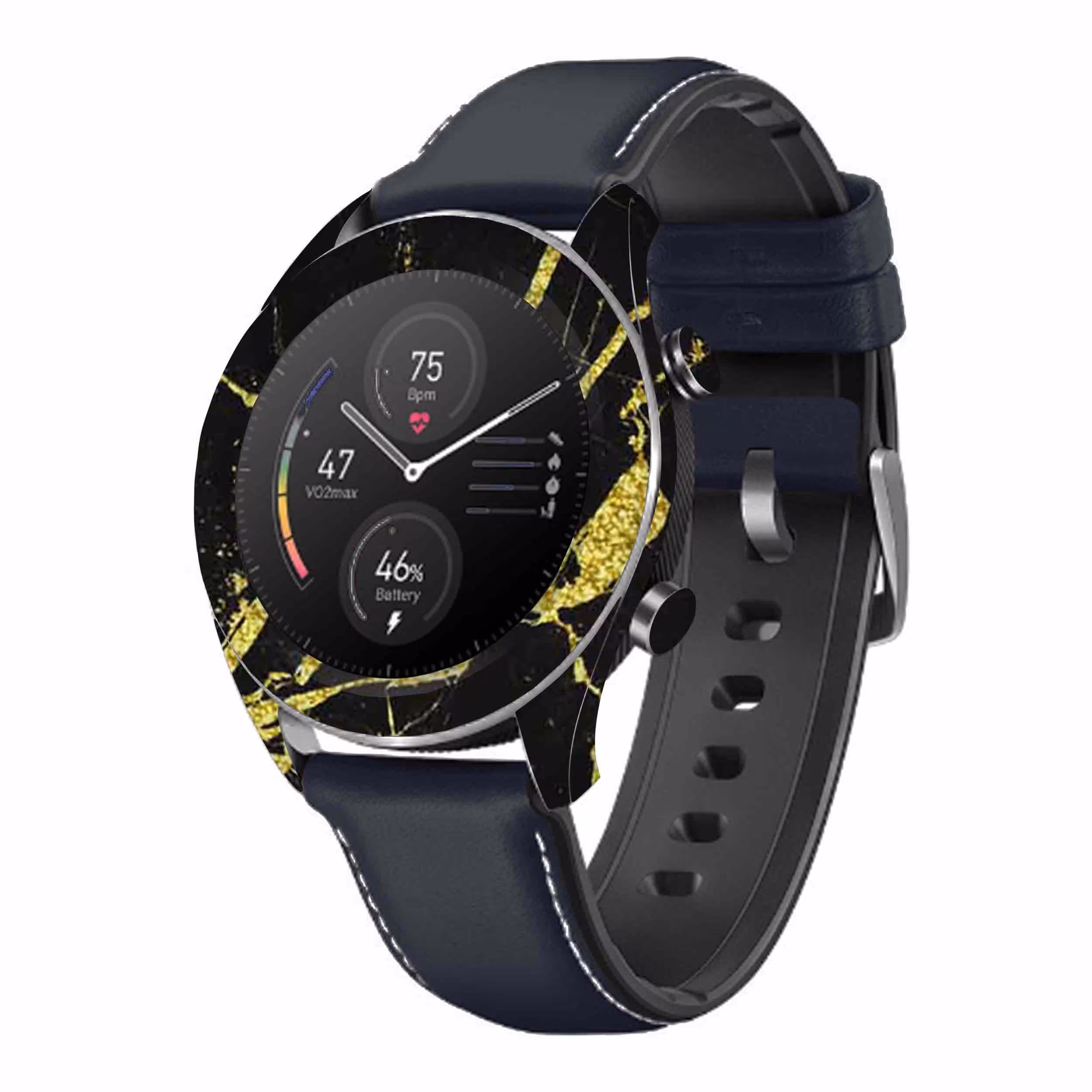 برچسب ماهوت طرح Graphite Gold Marble مناسب برای ساعت هوشمند آنر watch magic