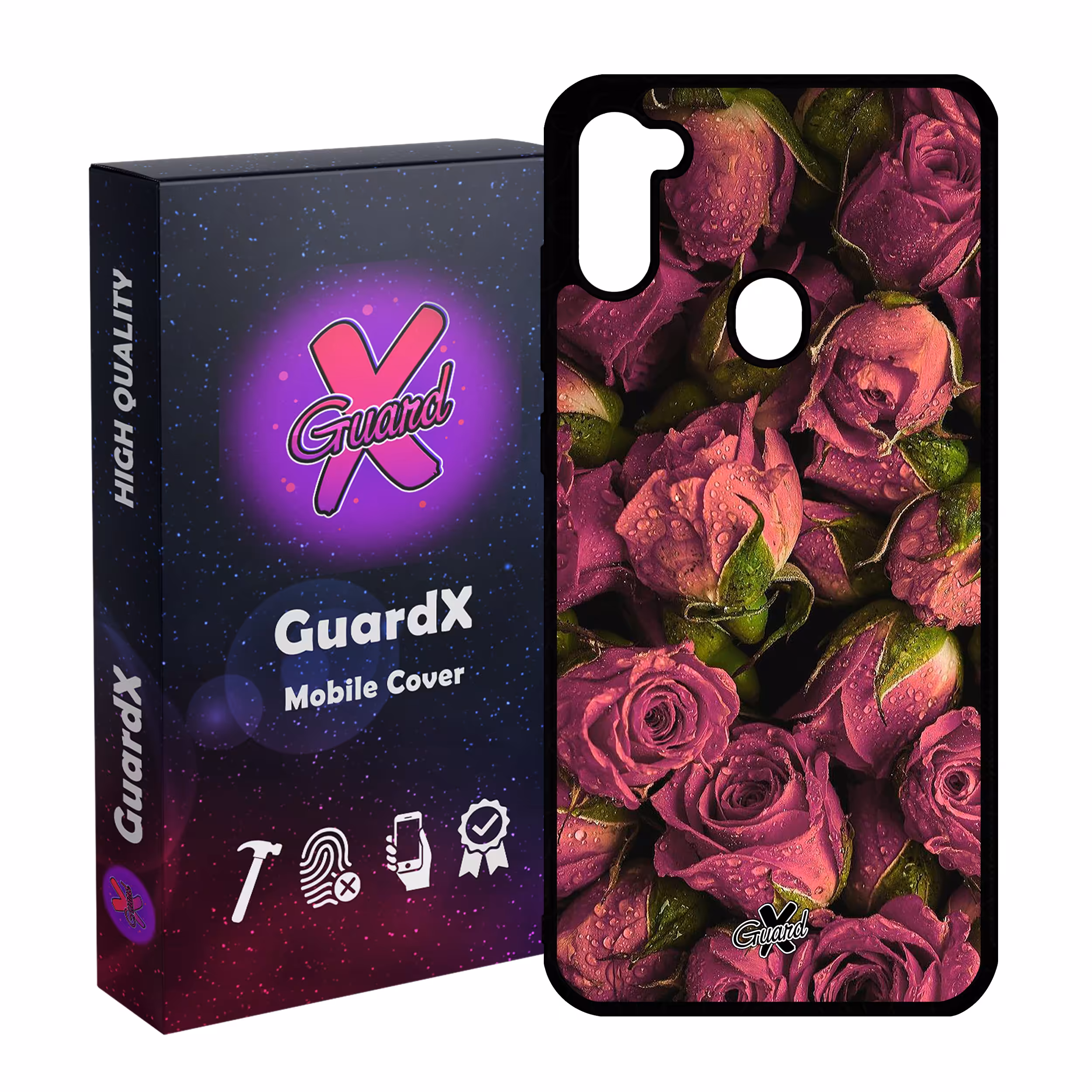 کاور گارد ایکس طرح Flower مدل Glass10006 مناسب برای گوشی موبایل سامسونگ Galaxy A11 / M11