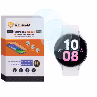 محافظ صفحه نمایش شیشه ای آلتیمیت شیلد مدل SH-UL مناسب برای ساعت هوشمند سامسونگ Galaxy Watch 5 44mm بسته سه عددی