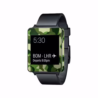 برچسب ماهوت طرح Army Green 2 مناسب برای ساعت هوشمند ال جی G Watch