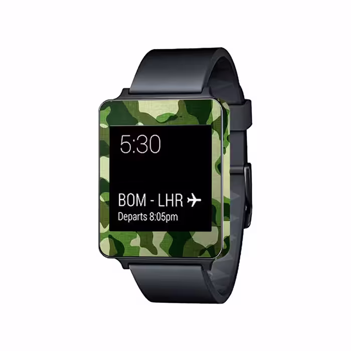 برچسب ماهوت طرح Army Green 2 مناسب برای ساعت هوشمند ال جی G Watch