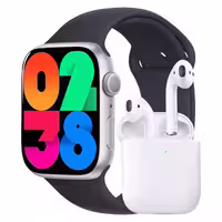 ساعت هوشمند ورنا مدل W45 Max with Airpod به همراه هدفون بلوتوثی بند سیلیکونی | کالا مکس