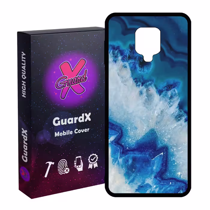 کاور گارد ایکس طرح Blue مدل Glass10407 مناسب برای گوشی موبایل شیائومی Redmi Note 9S / Note 9 Pro / Note 9 Pro Max