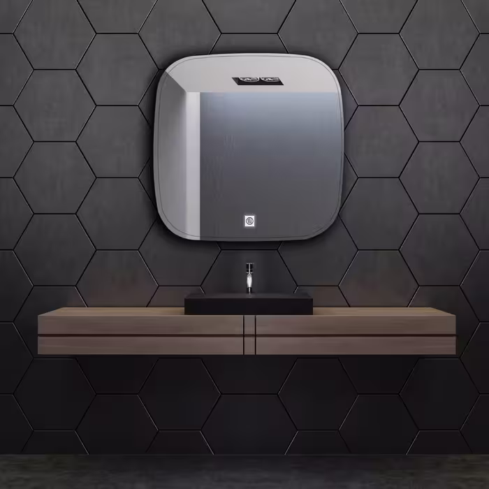 آینه سرویس بهداشتی  دلفین مدل ضدبخار HT-SQ-61