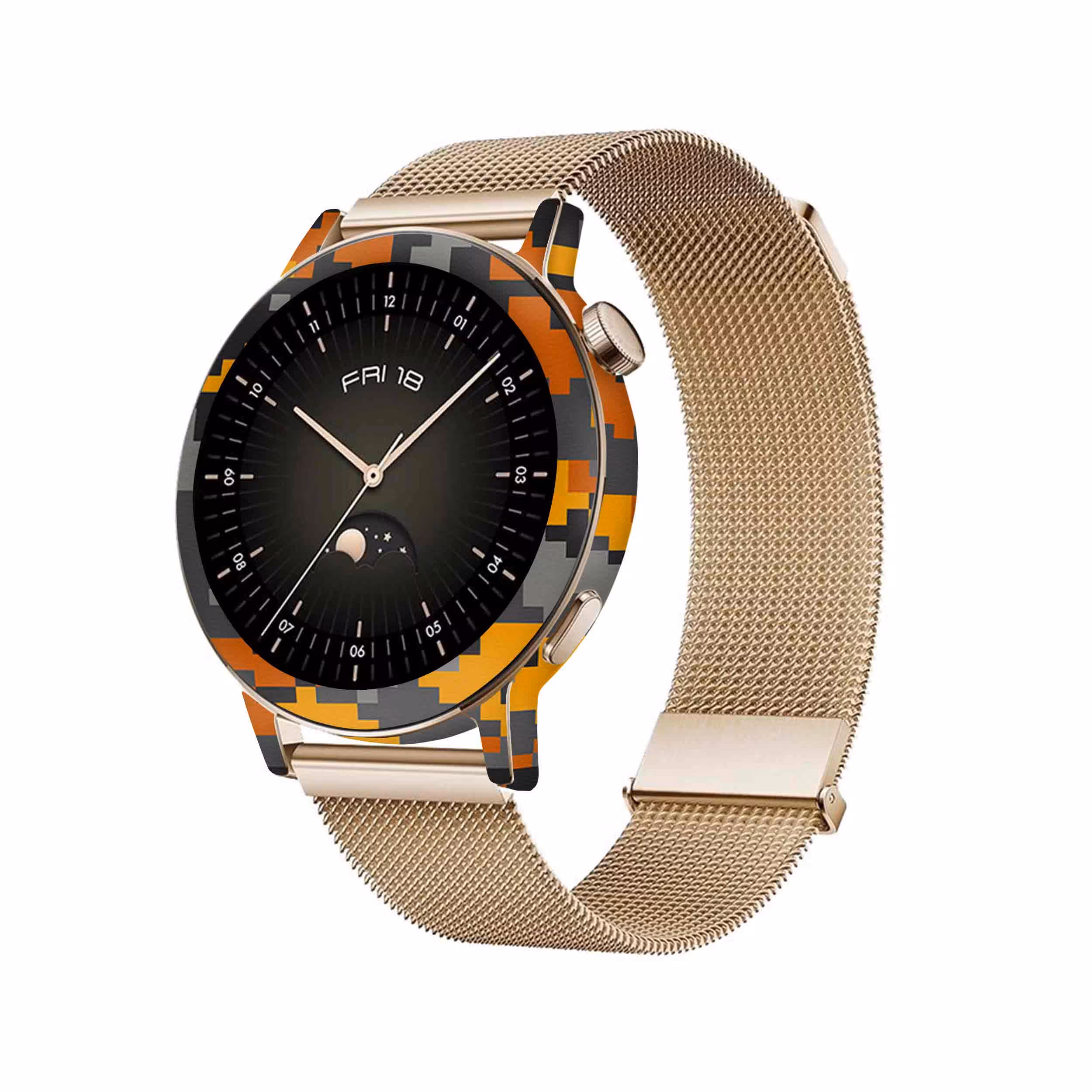 برچسب ماهوت طرح Army-Autumn-pixel مناسب برای ساعت هوشمند هوآوی Watch GT 3 42mm