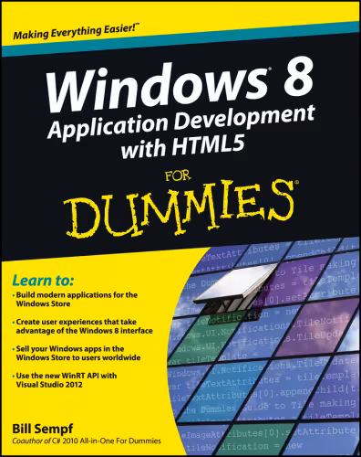 خرید و دانلود نسخه کامل کتاب Windows 8 Application Development with HTML5 For Dummies