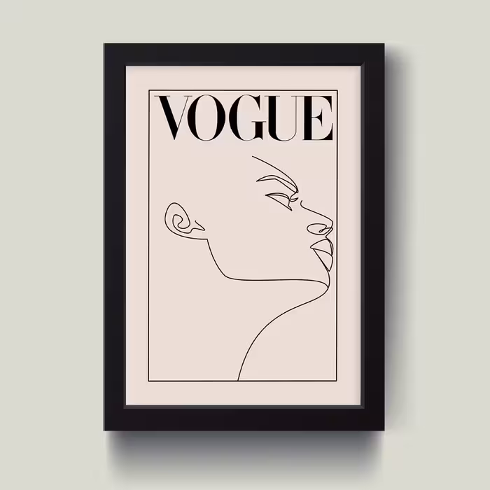 تابلو مدل مینیمال Vogue کد m2579-w