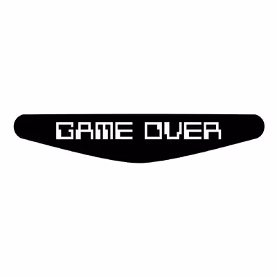 برچسب لایت بار دسته پلی استیشن 4 ونسونی طرح Game Overبسته 2 عددی