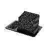 زیر لیوانی ماهوت مدل Black-Silicon بسته 6 عددی