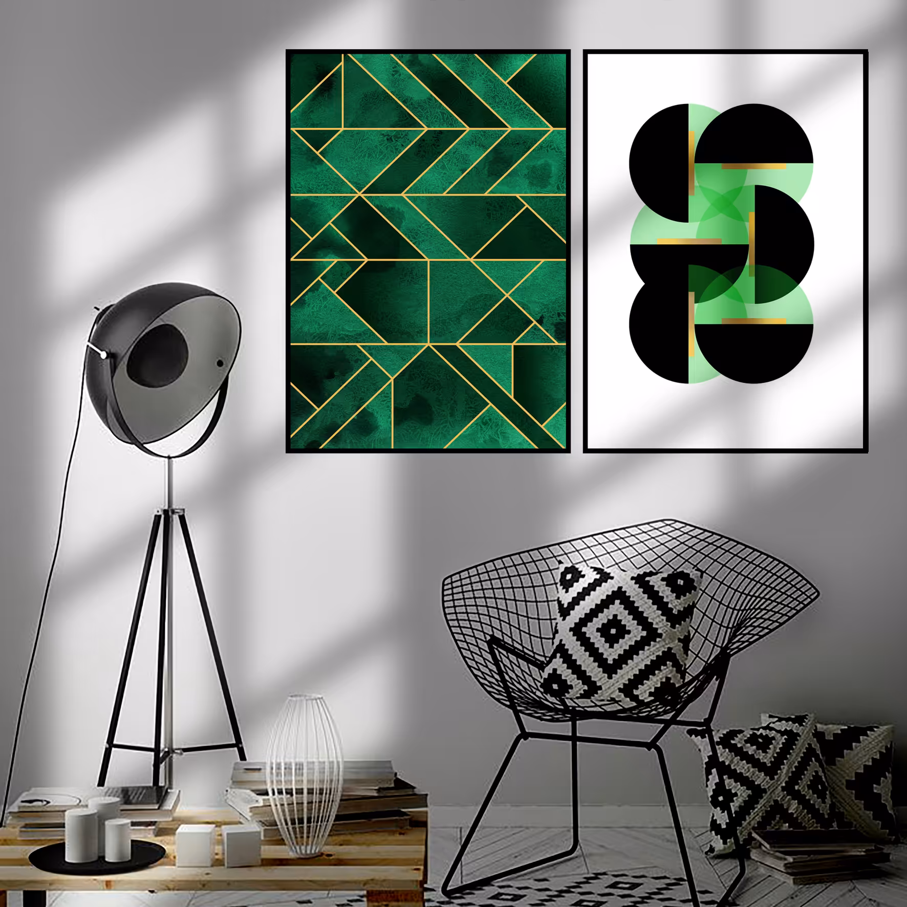تابلو مدل Green design بسته 2 عددی