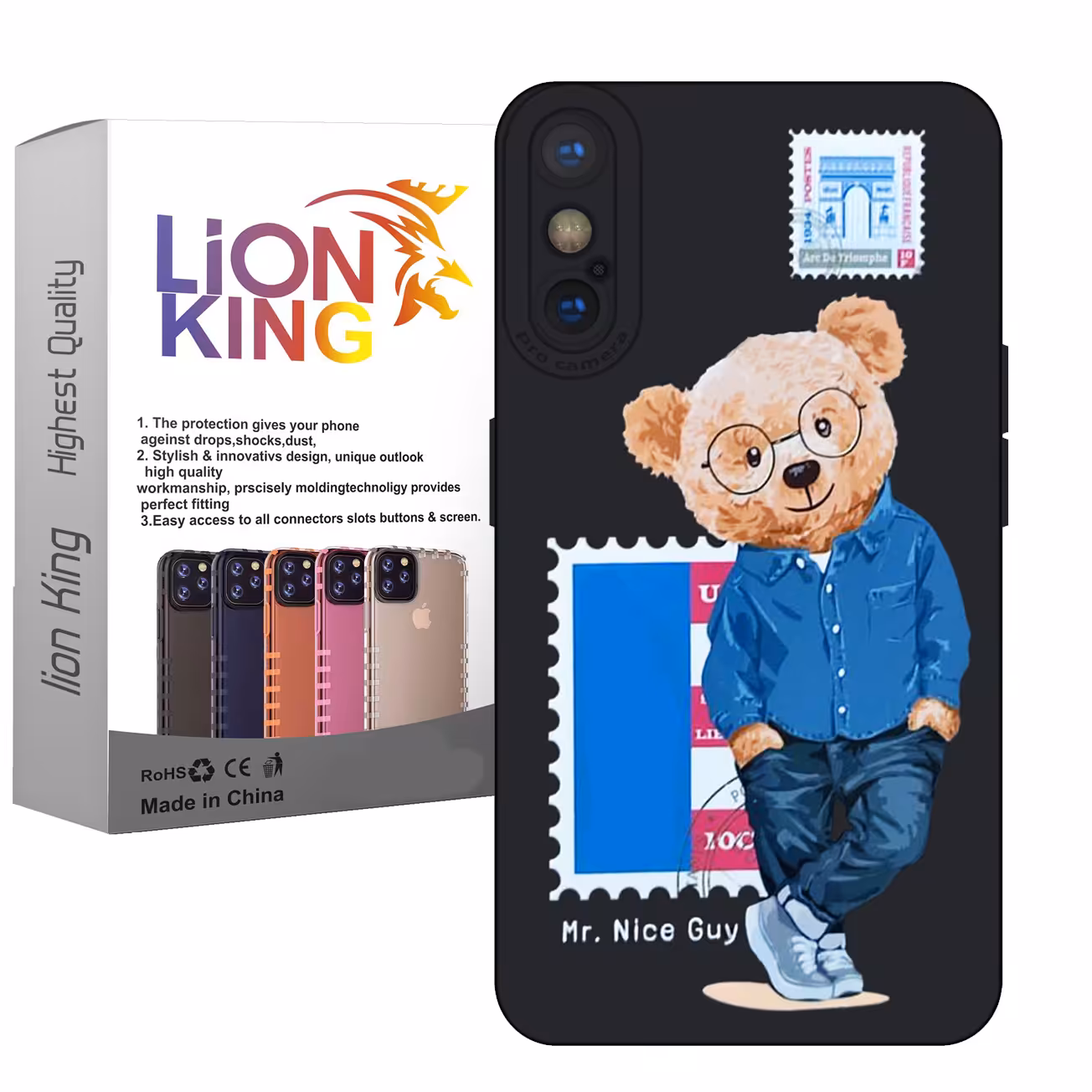 کاور لاین کینگ مدل پستچی مناسب برای گوشی موبایل  اپل iPhone X/Xs