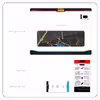 برچسب پوششی ماهوت مدل Graphite-Gold-Marble مناسب برای تبلت سونی Xperia Z2 Tablet LTE 2014