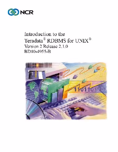خرید و دانلود نسخه کامل کتاب Introduction to the Teradata RDBMS for UNIX