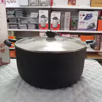 قابلمه نچسب گرانیتی پاراب سایز 33ظروف تفلون و داخل ظروف پرایمر دارای استاندارد ارتفاع قابلمه 17.5   