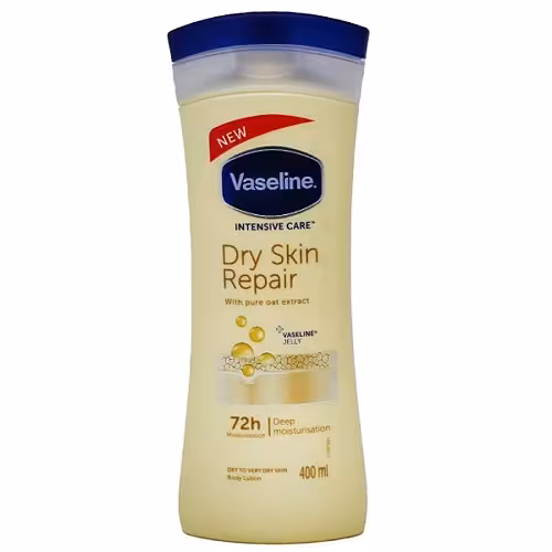 لوسیون بدن حاوی جو دو سر وازلین مدل Dry Skin Repair حجم 400 میلی لیتر