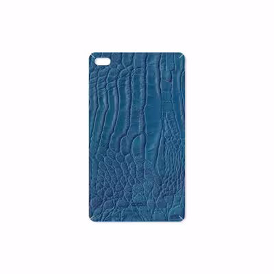 برچسب پوششی ماهوت مدل Blue-Crocodile-Leather مناسب برای تبلت لنوو E7