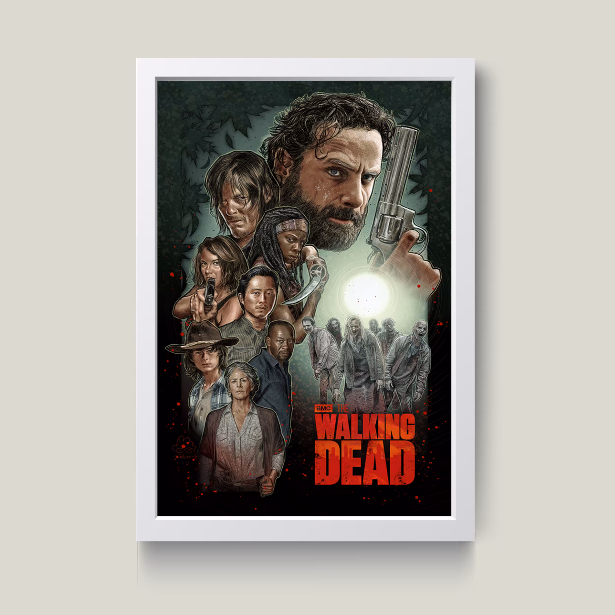 تابلو مدل واکینگ دد Walking dead کدG13-19