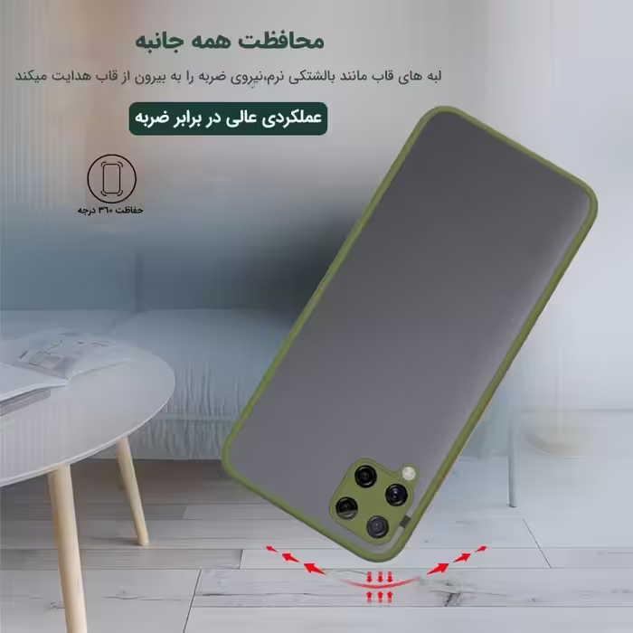 کاور مدل هیبریدی پشت مات کد MH_22 مناسب برای گوشی موبایل سامسونگ GALAXY A12