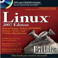 خرید و دانلود نسخه کامل کتاب Linux Bible 2007 Edition: Boot up Ubuntu, Fedora, KNOPPIX, Debian, SUSE, and 11 Other Distributions (Bible)