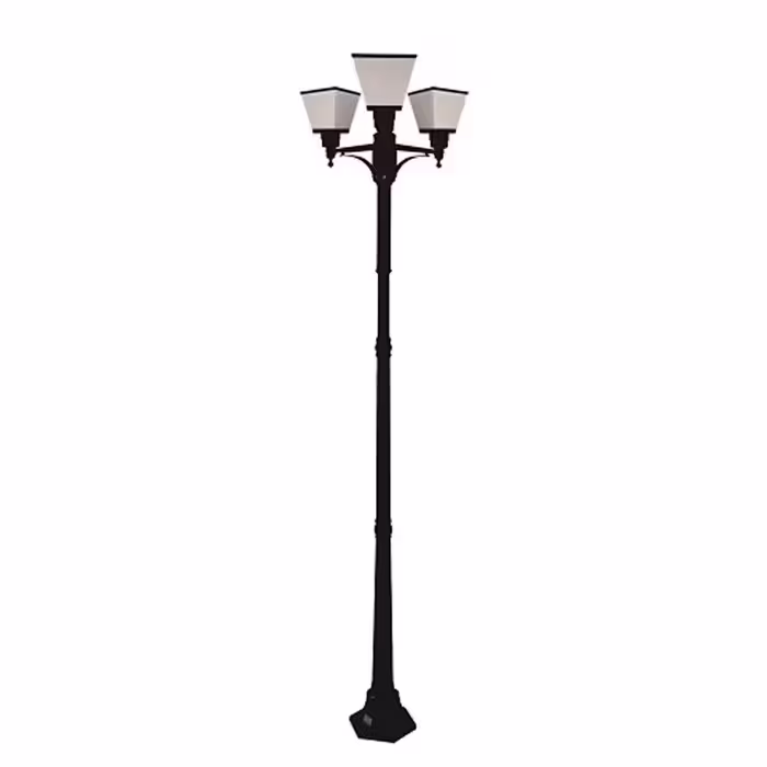 چراغ پارکی 3 شعله مکعبی سرپیچ E27 فاین الکتریک FEC-4644-SQ