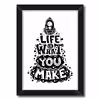 تابلو فنچ آرت طرح Life Is کد QT102B-BW