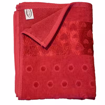 حوله استخری حوله ترک طرح قلبی سایز 125x65 سانتی متر