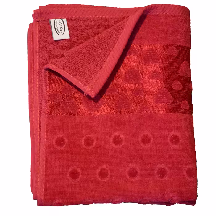 حوله استخری حوله ترک طرح قلبی سایز 125x65 سانتی متر