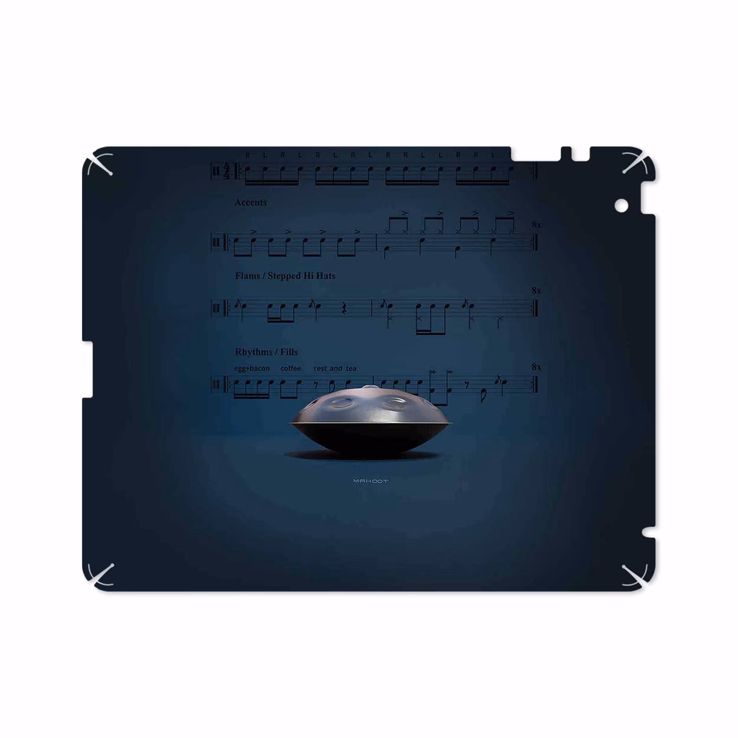 برچسب پوششی ماهوت مدل Hang Instrument مناسب برای تبلت اپل iPad 2 2011 A1396