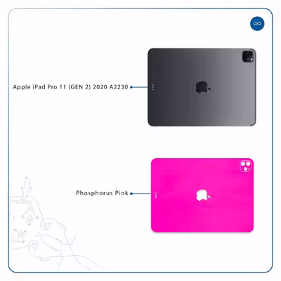 برچسب پوششی ماهوت مدل Phosphorus-Pink مناسب برای تبلت اپل iPad Pro 11 (GEN 2) 2020 A2230