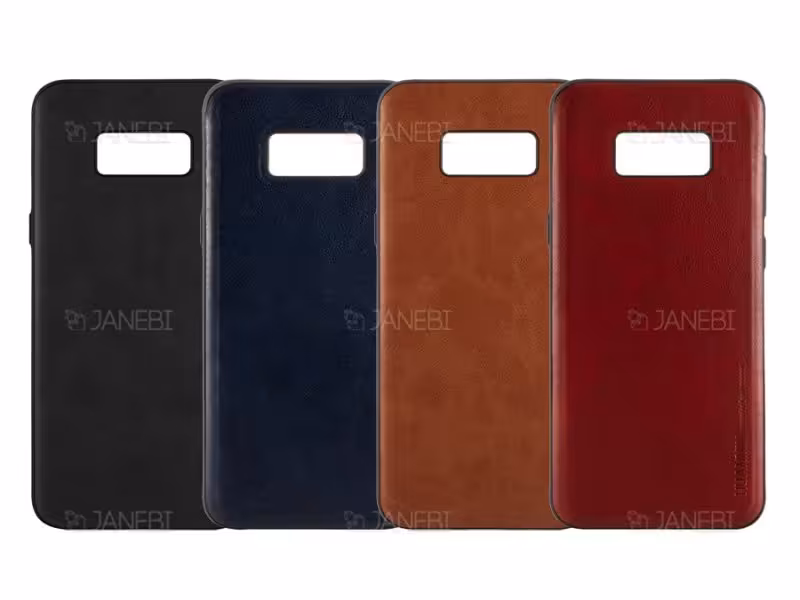 قاب طرح چرم سامسونگ Huanmin Leather Case Samsung Galaxy S8 Plus