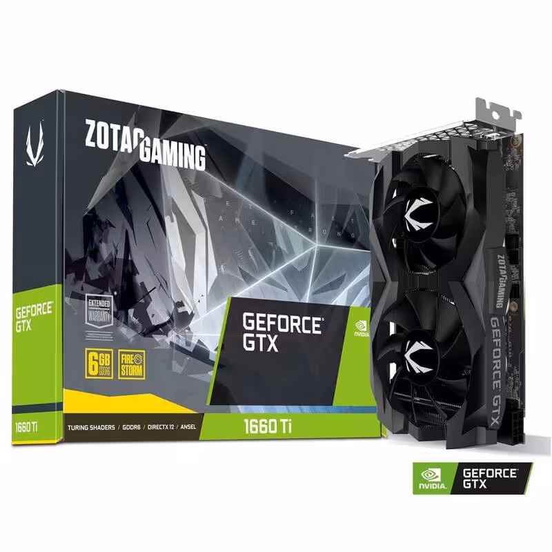 کارت گرافیک ZOTAC GeForce GTX1660 Ti 6GB GDDR6 192Bit