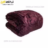 پتو گلبافت برجسته یکنفره رنگ ارغوانی سایز 160×220