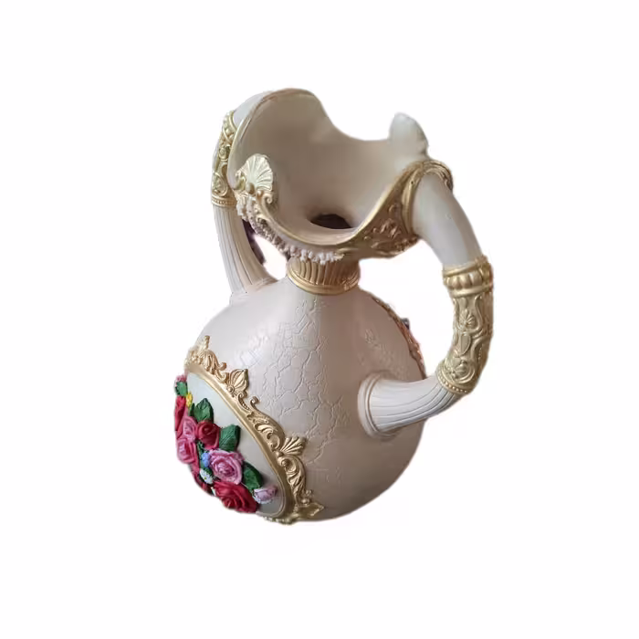 گلدان دکوری مدل گل رز