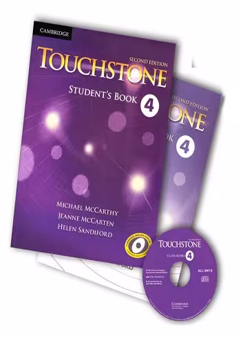 Touchstone 4 2nd S.B W.B CD کتاب تاچ استون 4 (کتاب دانش آموزـ کتاب تمرین ـ فایل صوتی)