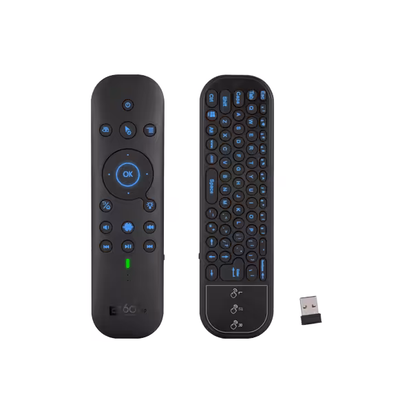 ارسال فوری   ضمانت اصالت کالا  ریموت کنترل با کیبورد و میکروفون مدل G60S Pro