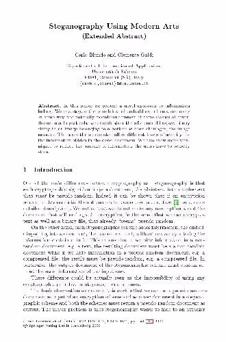 خرید و دانلود نسخه کامل کتاب Steganography Using Modern Arts