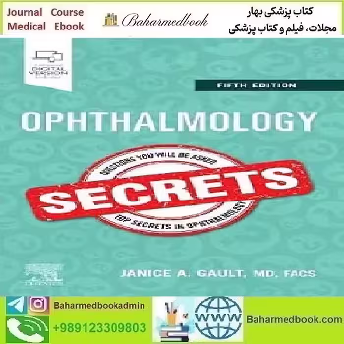 Ophthalmology Secrets 2023 TRUE PDF price 1€ - کتاب پزشکی بهار