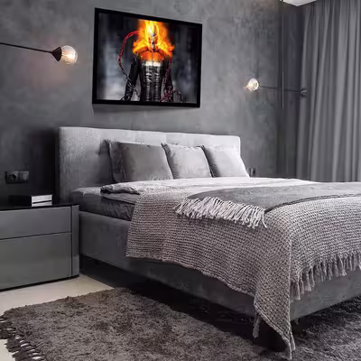 تابلو مدل ghost rider fire کد F-12036