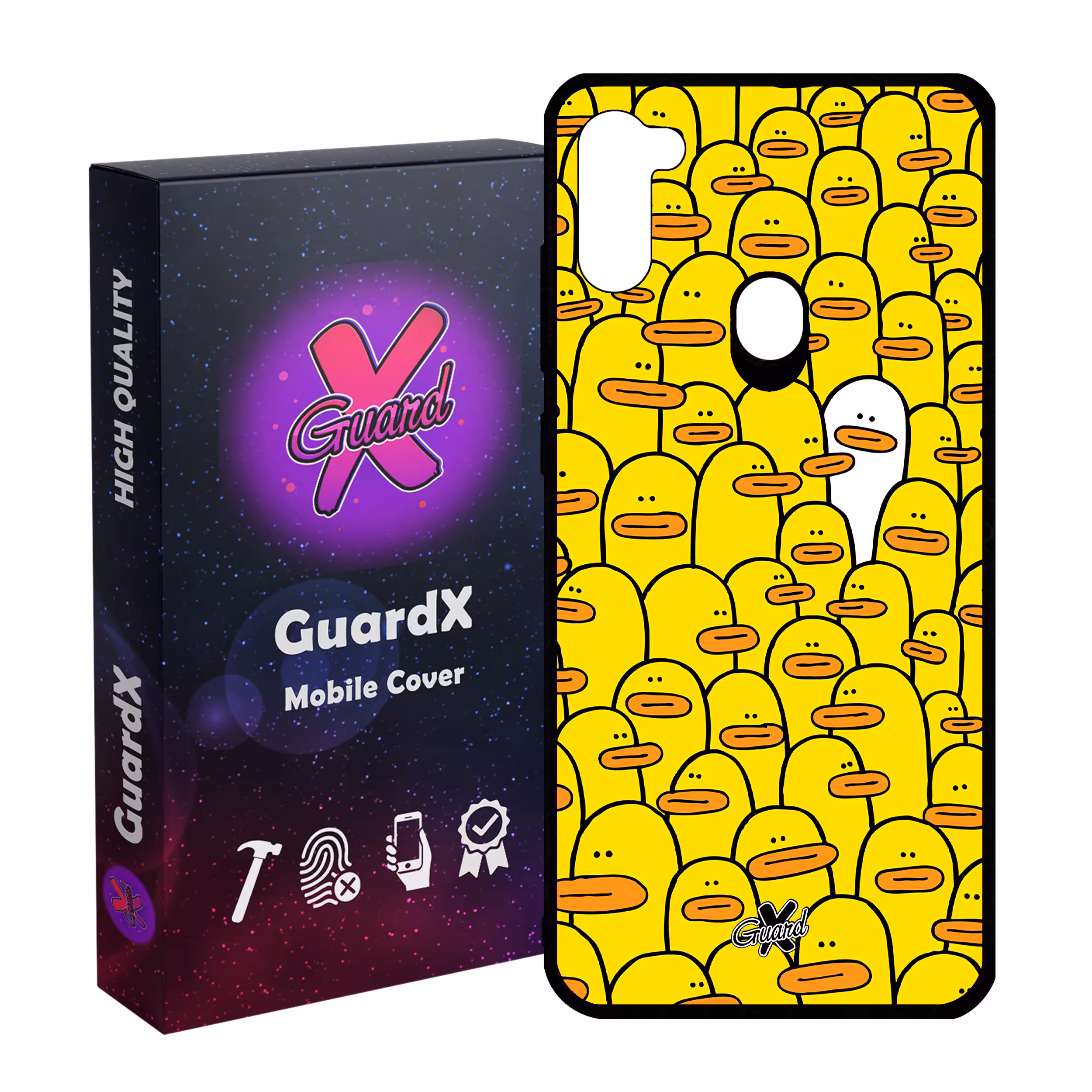 کاور گارد ایکس طرح اردک مدل Glass10361 مناسب برای گوشی موبایل سامسونگ Galaxy A11