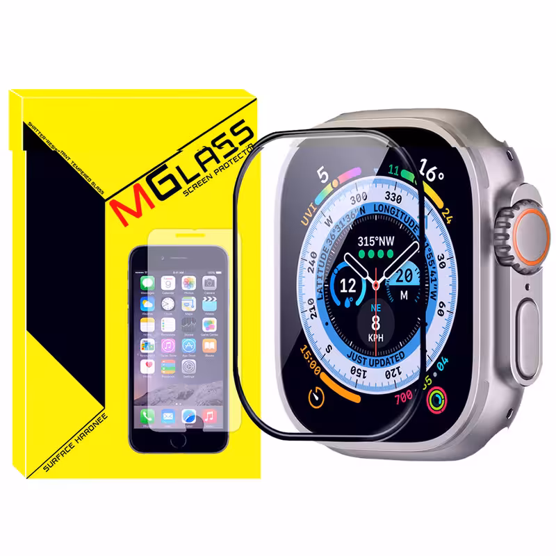 محافظ صفحه نمایش شیشه‌ای ام‌گلس مدل SH-FULL-MG مناسب برای ساعت هوشمند ویرفیت HK8 pro max / HK9 ultra 2 / T900 Ultra | کالا برتری