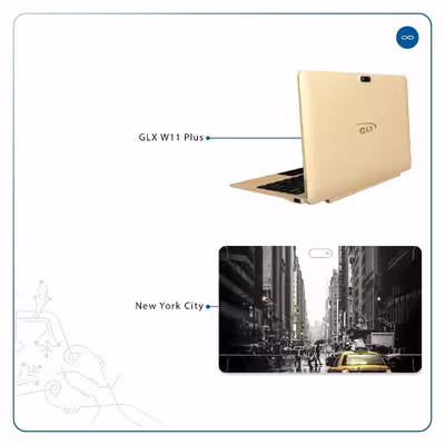 برچسب پوششی ماهوت مدل New York City مناسب برای تبلت جی ال ایکس W11 Plus
