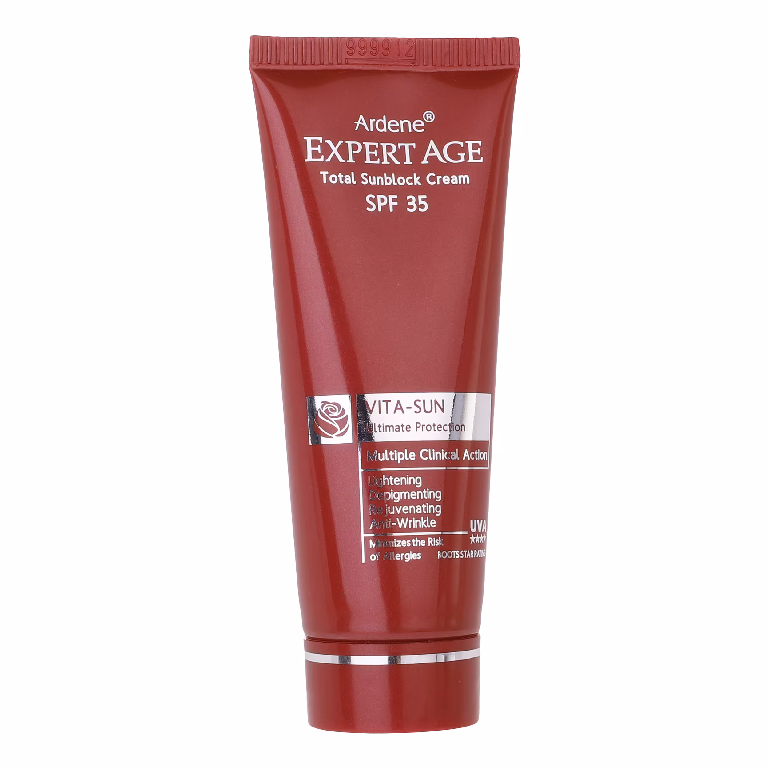 کرم ضد آفتاب SPF35 بدون رنگ آردن اکسپرتیج مدل روشن کننده و ضد چروک مناسب انواع پوست حجم 45 میلی‌لیتر