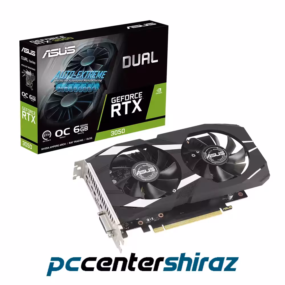 کارت گرافیک ایسوس ASUS Dual GeForce RTX 3050 OC 6G
