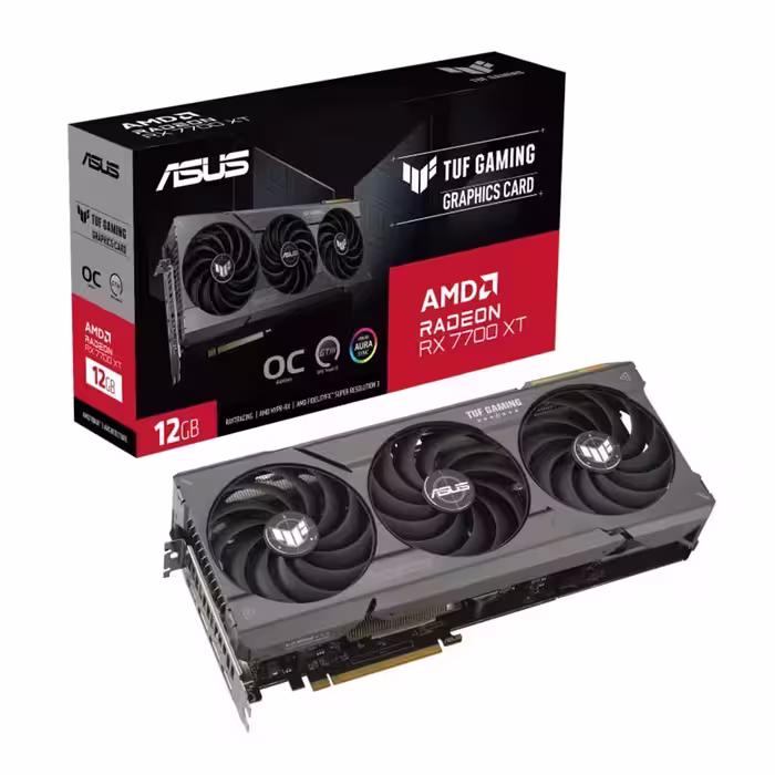 کارت گرافیک ایسوس TUF Gaming Radeon RX 7700 XT OC Edition 12GB GDDR6