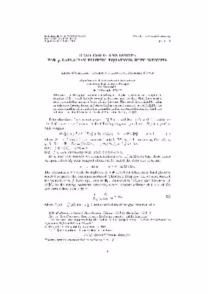 خرید و دانلود نسخه کامل کتاب Dead cores and bursts for p-Laplacian elliptic equations with weights