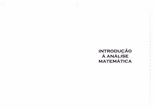 خرید و دانلود نسخه کامل کتاب Introdução a análise matemática