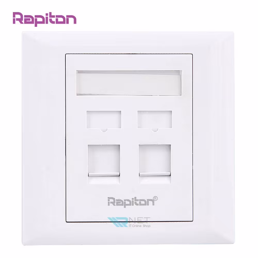 فیس پلیت 2 پورت رپیتون مدل Rapiton RP-FP1-2
