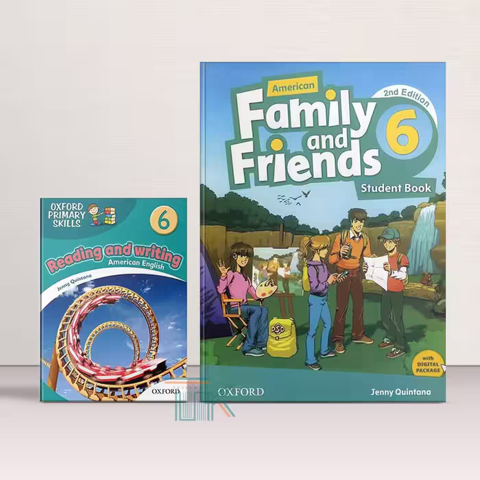 پک کتاب امریکن فمیلی اند فرندز 6 ویرایش دوم   کتاب ریدینگ اند رایتنیگ | American Family and Friends 6 2nd Edition   Reading-Writing Book Pack | خرید کتاب زبان | خرید لوازم التحریر | چی کتاب | بالاترین تخفیف و ارسال رایگان