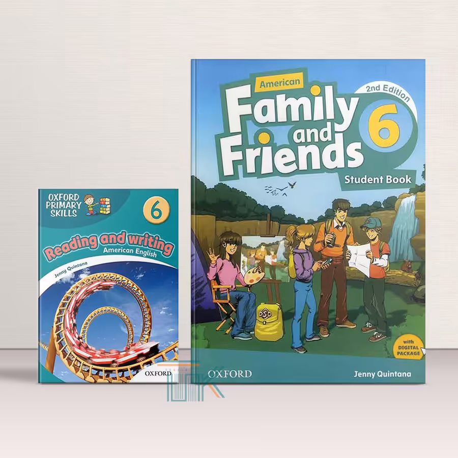 پک کتاب امریکن فمیلی اند فرندز 6 ویرایش دوم   کتاب ریدینگ اند رایتنیگ | American Family and Friends 6 2nd Edition   Reading-Writing Book Pack | خرید کتاب زبان | خرید لوازم التحریر | چی کتاب | بالاترین تخفیف و ارسال رایگان