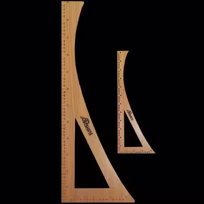 خط کش خیاطی آرشاین کد AR-11 مجموعه 11 عددی 